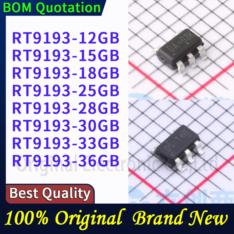 

20 шт./лот RT9193-12GB RT9193-15GB RT9193-18GB RT9193-25GB RT9193-28GB RT9193-30GB RT9193-33GB RT9 В наличии Оригинальные высококачественные компоненты