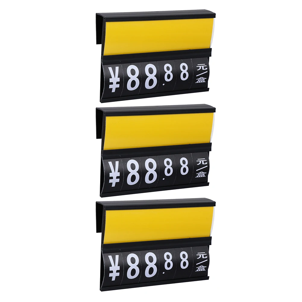 

3 Pcs Price Tag Holder Hanging Number Tags Rack Supermarket Label Holders Display Merchandise The Sign