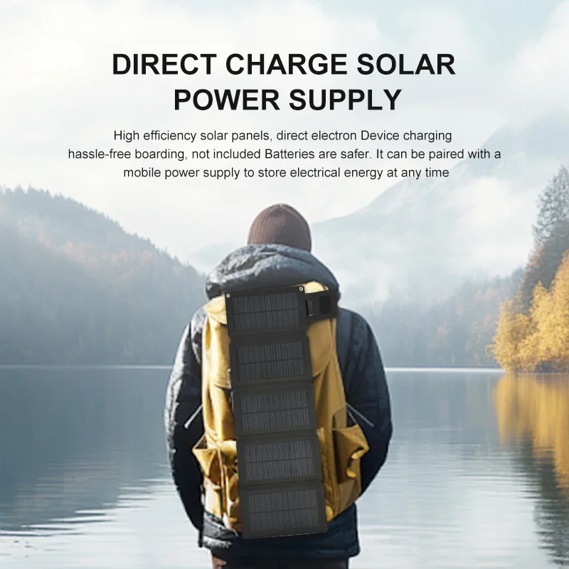 Waterproof Foldable Solar Panel 18W-28W High-power High-quality Outdoor Battery Mobile Phone Portable Travel Charger