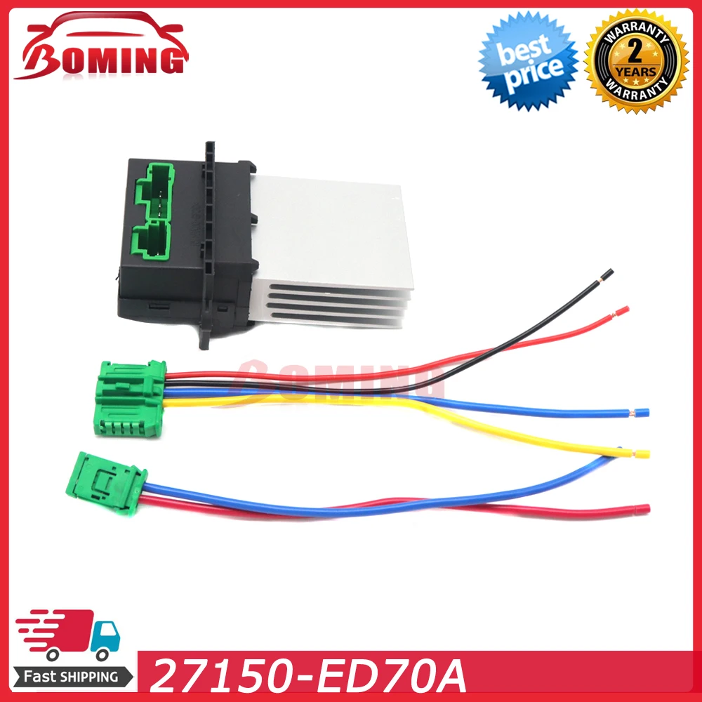 

Car Blower Motor Heater Fan Resistor 27150-ED70A For Nissan Tiida Livina Renault Clio Megane Peugeot 1007 406 607 Citroen C2