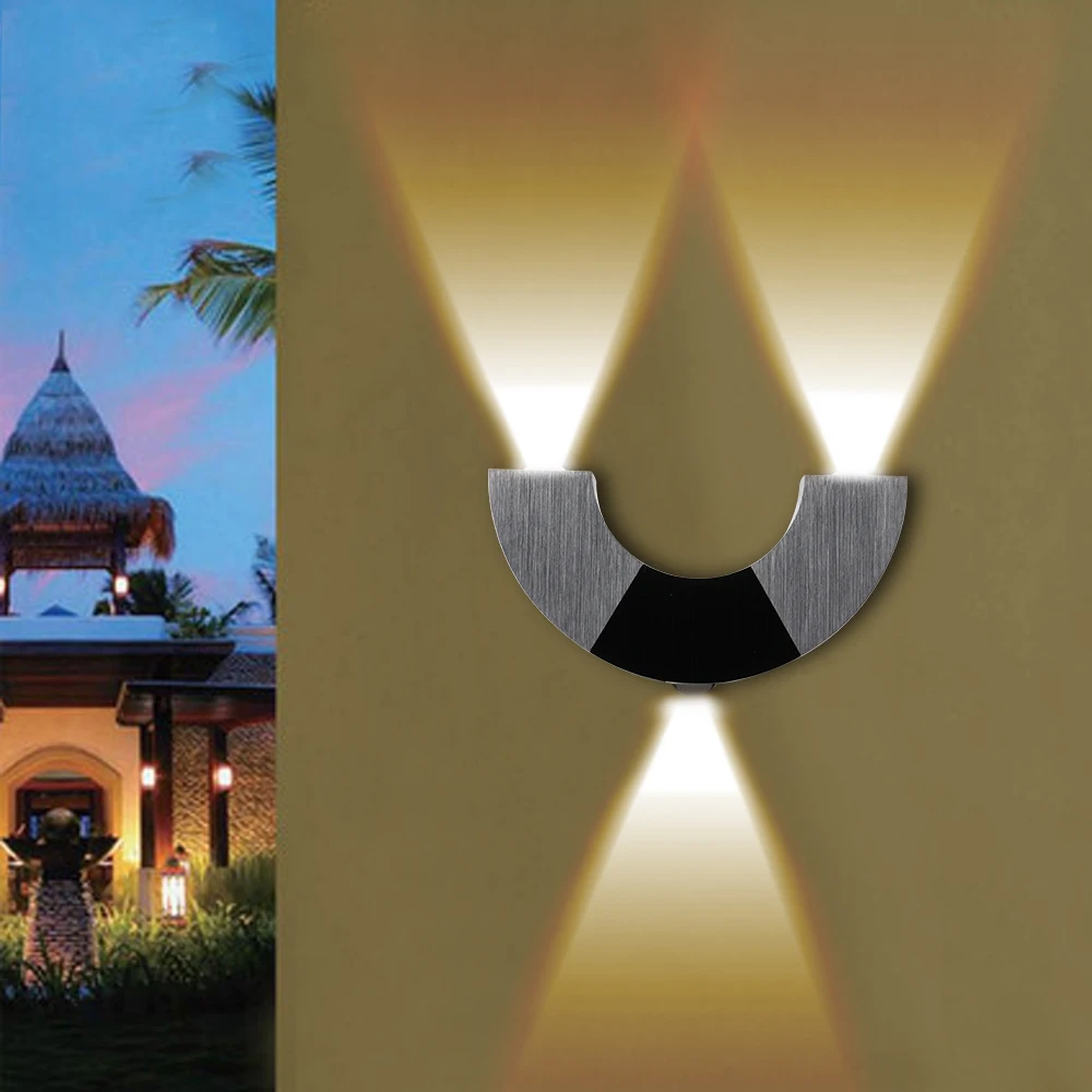 BORUiT LED Solar Lights Warm Light Solar Lamp Powered Sunlight Waterproof Automatic Lighting Street Light for Garden Decoration