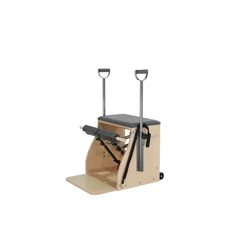 YTYIN Queenlife White Maple Pilates Chair | SRP131 Model with Handles & Steel Base
