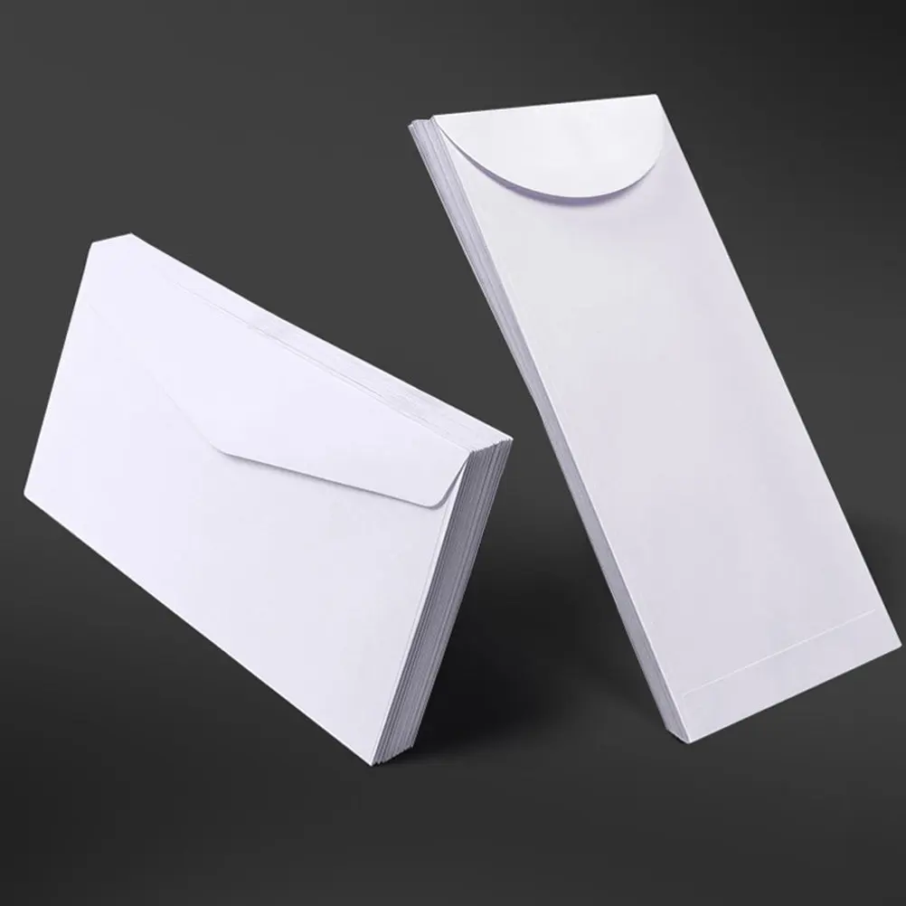 20Pcs No Word Envelopes Strong Thick Paper Business Envelopes for Mail Cheque Cards Files Office Filing Letter Packing Simple