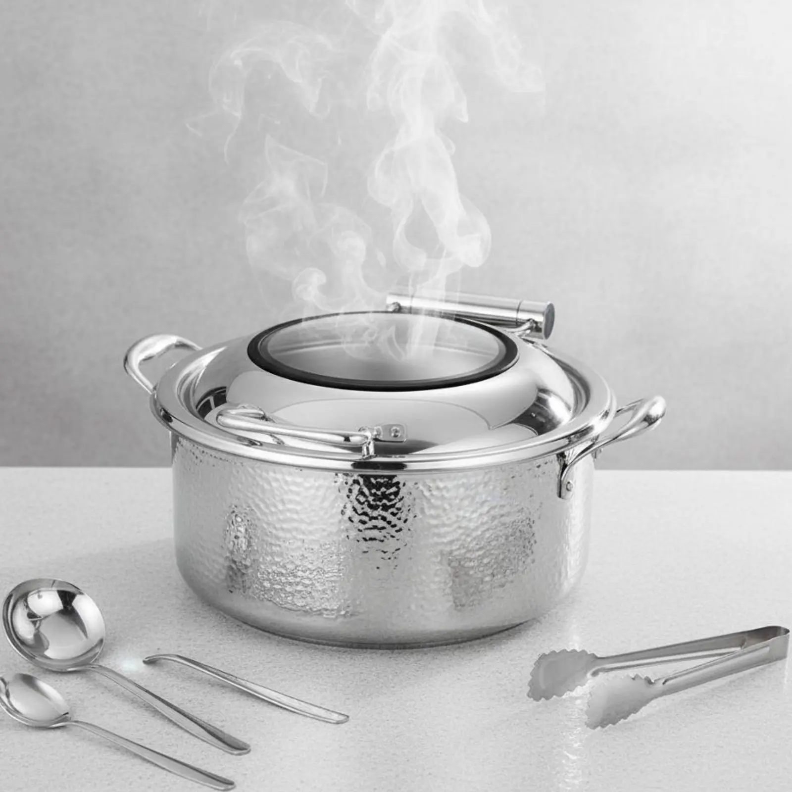 

Профессиональный электрический подогреватель для фуршета большой емкости, электрический нагреватель для еды с защитой от ожогов, кухонный прибор