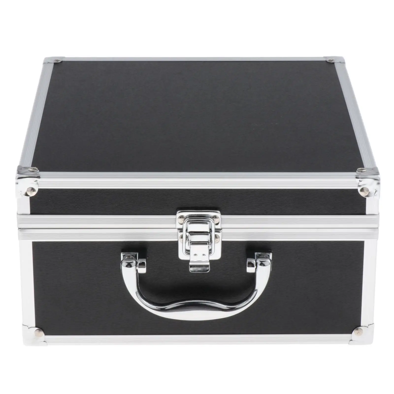 Portable Aluminum Tool Box with Sponge Lining Mic Toolbox Instrument Box Protective Case Sponge Impact Resistant Case