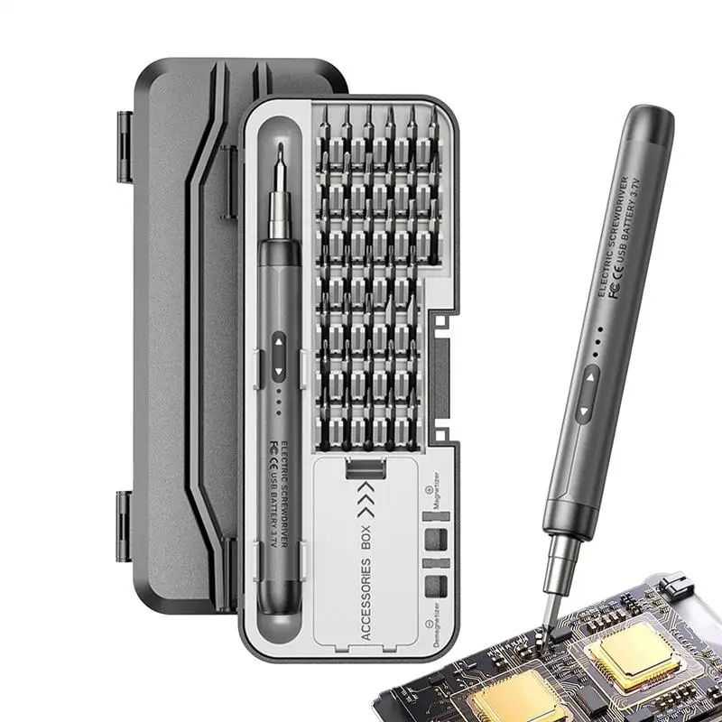 

Маленькая электрическая отвертка, портативный мини-набор отверток, беспроводная перезаряжаемая электрическая отвертка для кемпинга в чрезвычайных ситуациях