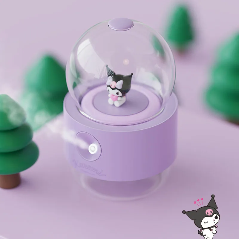 

New Portable Home Office Desktop Water Replenishment Spray Night Light Creative Humidifier Sanrio Crystal Ball Humidifier