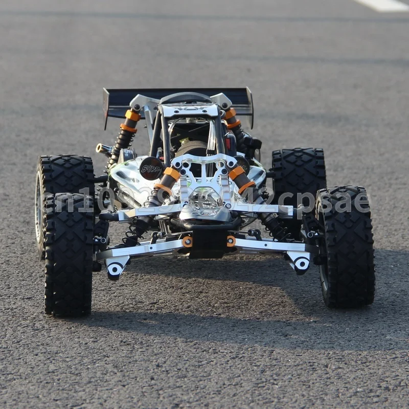 1/5 rc carro baja 5b 35cc carro cnc versão de atualização de metal rwd grande corrida liga metal rc buggy hobby veículo brinquedo