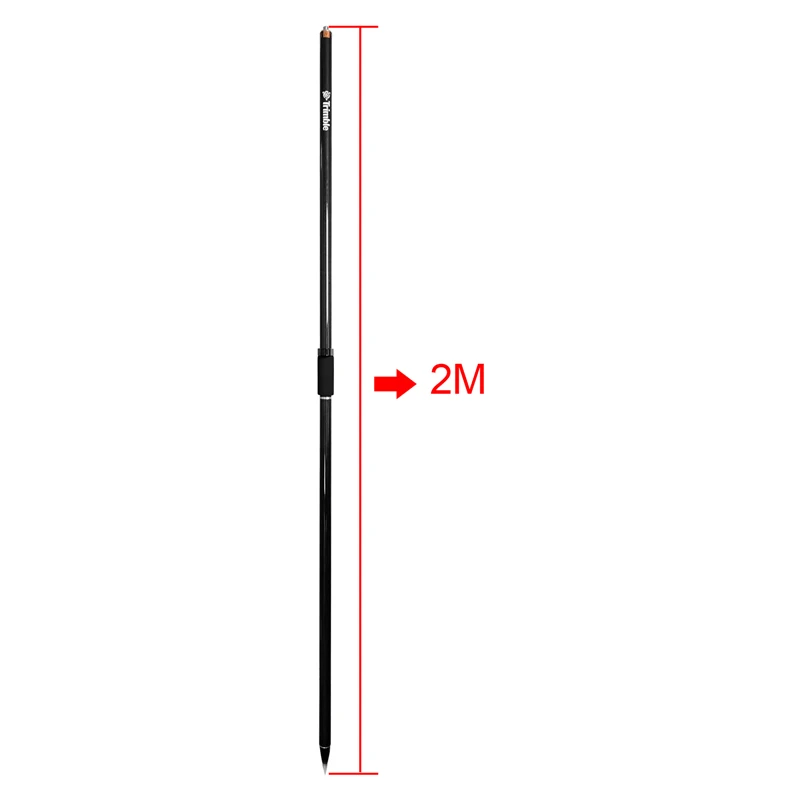 With Sponge GPS RTK 2M Carbon Fibre Survey Poles GPS Surveying with 2 Sections With Logo Universal Prism GPS Pole Centering Rod