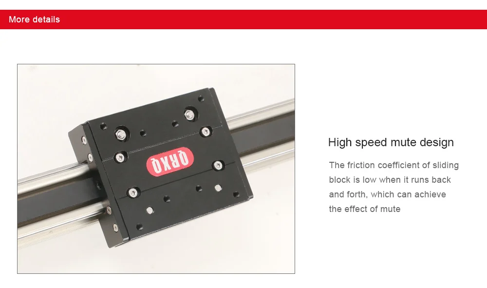 QRXQ XYZ-S/X 3D Printer Spraying Machine RXP45 Synchronous Belt Module Multi-axis Moving Slide Linear CNC Linear Guide