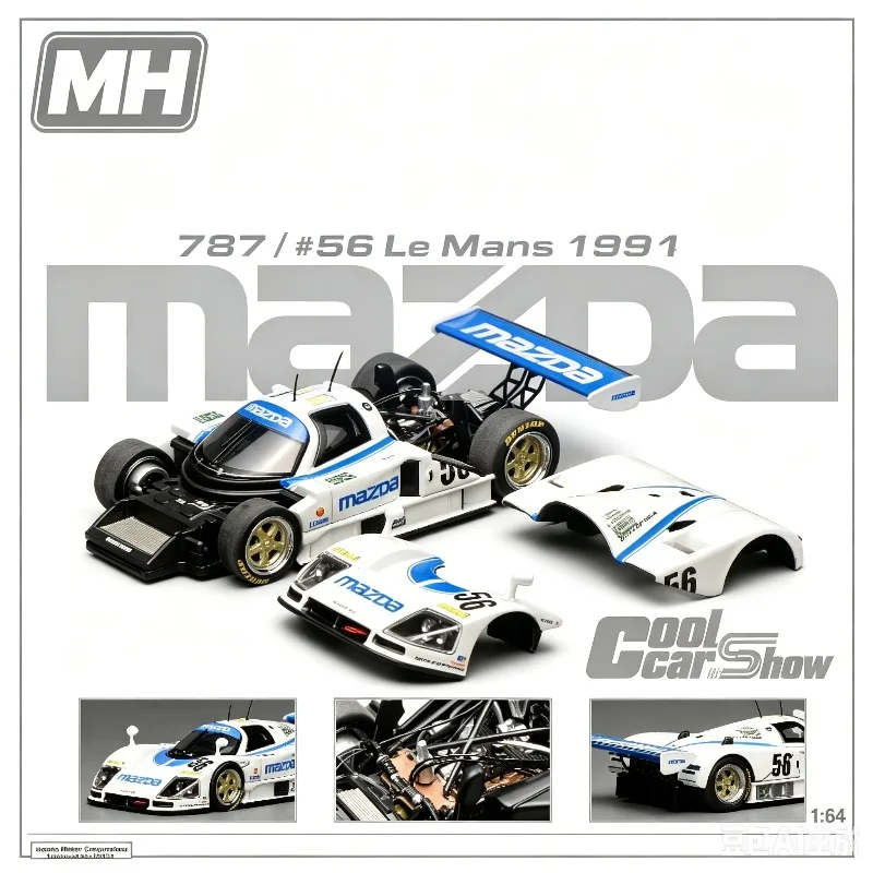 

MH 1:64 Mazda, Die cast alloy car models, adult high-end static collectibles, holiday creative gifts, male gifts.