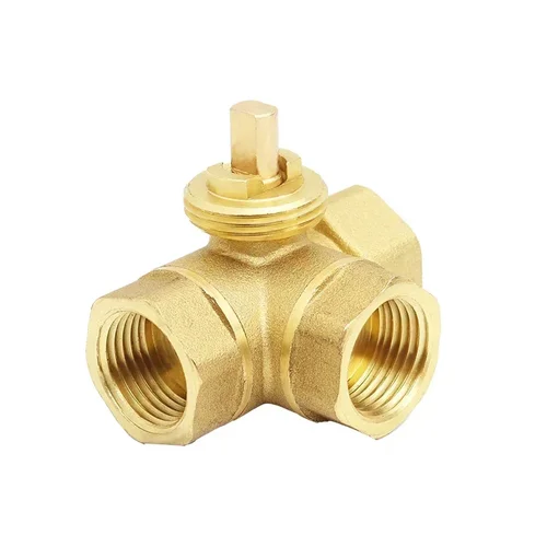 Cuerpo de válvula de bola de latón motorizado de 3 vías, 1/2 "", 3/4"", 1 "", DN15, DN20, DN25, cuerpo de válvula de bola de rosca eléctrica