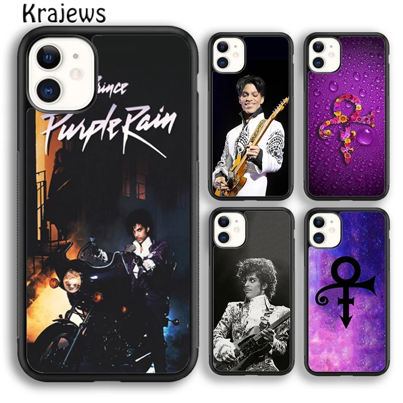 Krajews Pop singer Prince Rogers Nelson Design Phone Case Cover For iPhone 16 15 14 plus XS XR 11 12 mini 13 pro max