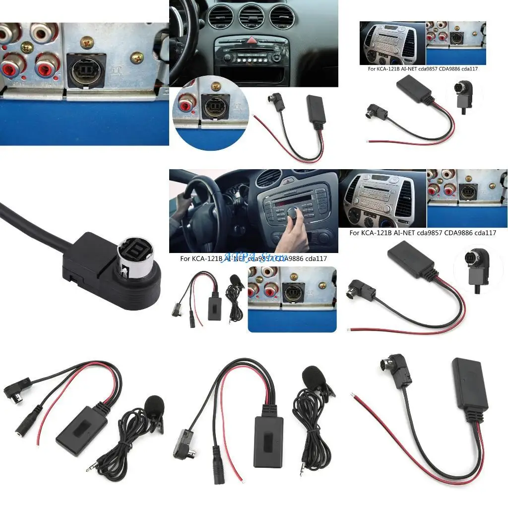 

U13C Car Stereo Bluetooth-compatible Module Adapter Cable Replacement Aux Input Cable