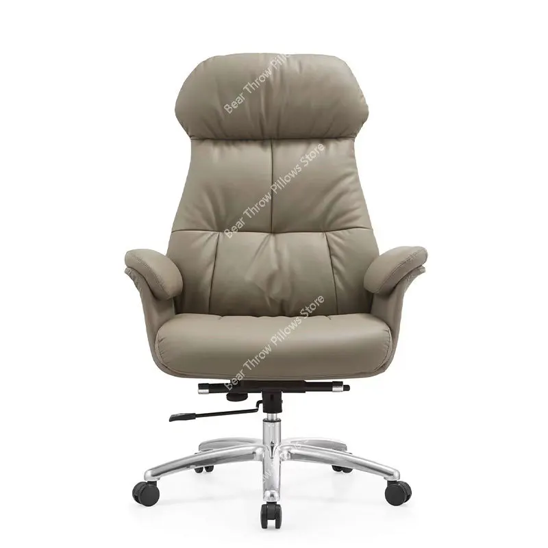 Work Leather Office Chairs Gaming Study Modern  Lazy Rolling Computer Chair Design Oficina Furniture