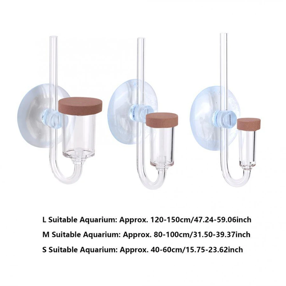 Co2 Refiner Acrylic Transparent U Shape Mini Co2 Diffuser Aquarium Accessories For Fish Tank Home Garden Supplies