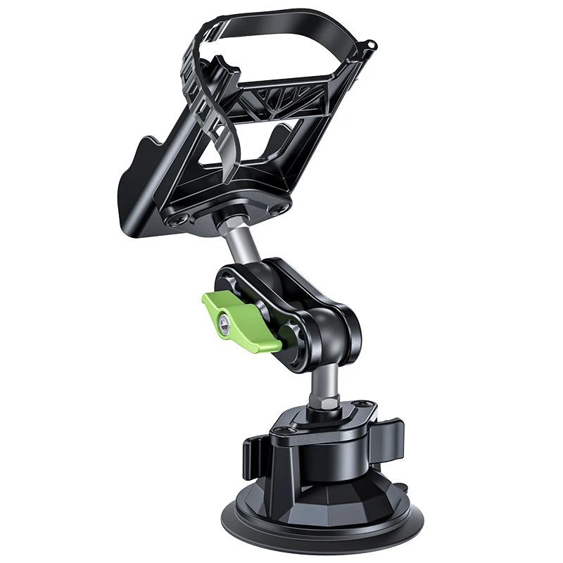 حامل راديو لاسلكي قابل للتعديل على الزجاج الأمامي للسيارة من Lanparte مع حامل كوب شفط قوي