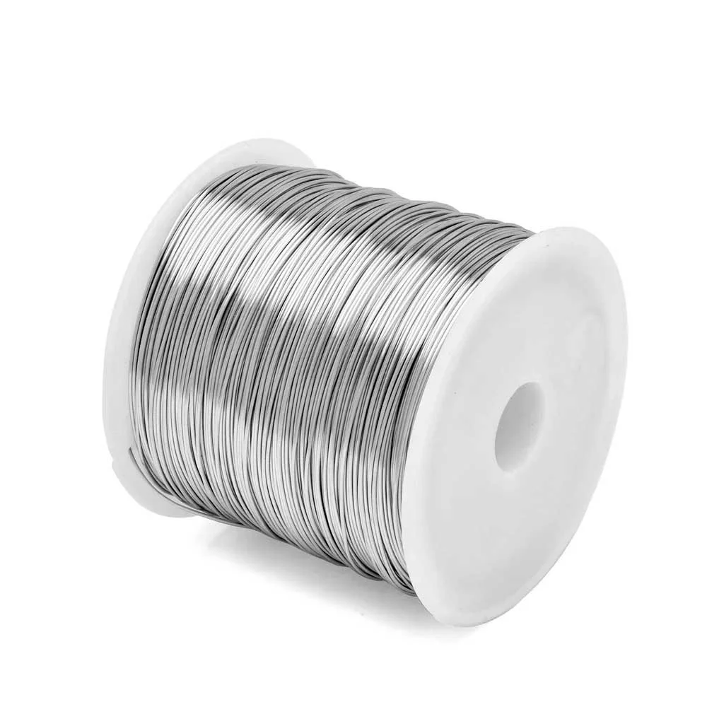 1 Roll Stainless Steel Beading Wire, 0.1-1mm Durable Non-Elastic Craft Wire - for DIY Jewelry,  Use with Ergonomic Handle view 2