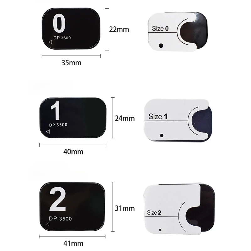 Dental X-Ray Image Plate PSP Phosphor Imaging Plate IP Plate X-Ray Sensor Scanner Image Board 0#1#2#3#