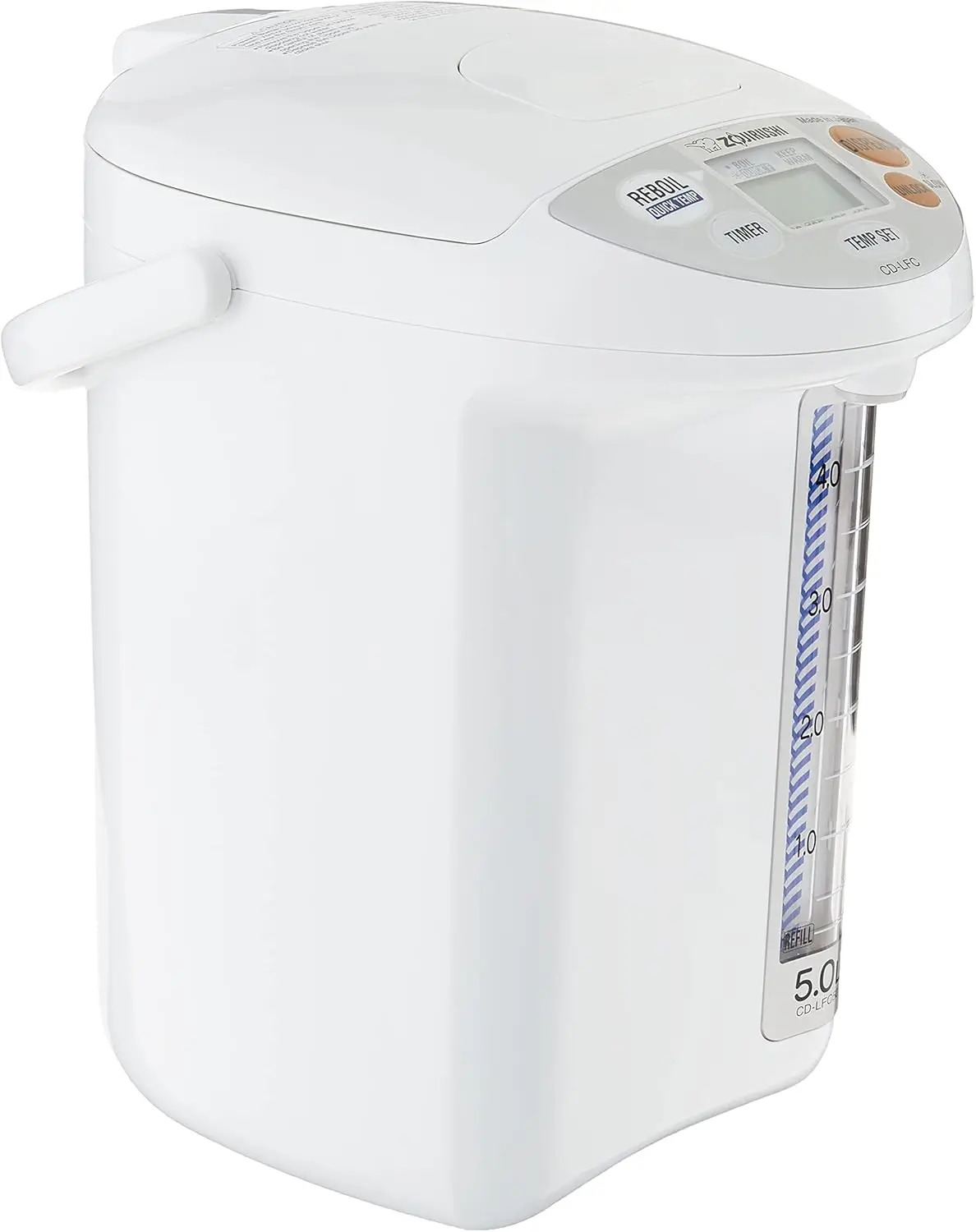 

CD-LFC50 Panorama Window Micom Water Boiler and Warmer (169-ounce, 5.0-Liter, White)