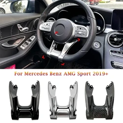 Car Steering Flat Wheel Lower Trim Cover ABS For Mercedes Benz AMG 2019+ Sport A W177 B W247 W205 C E W213 CLA C118 GLB Class