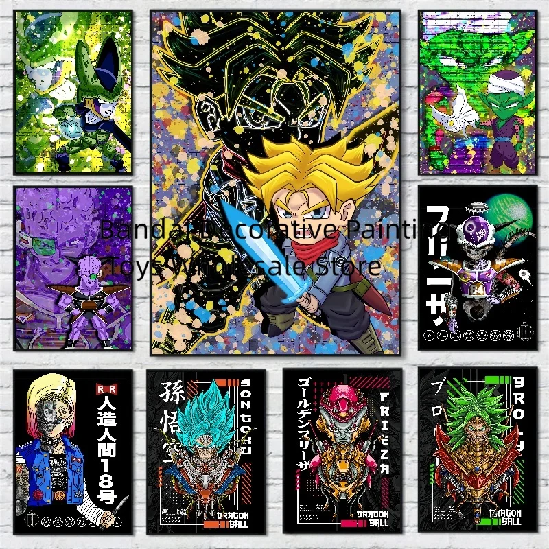 

Classic Dragon Ball Goku Room Home Modular Prints Birthday Gifts Picture Decorative Hanging Aesthetic Poster Canvas Wall Art