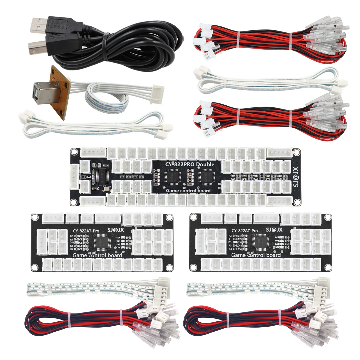 لعبة الورق SJ @ JX مشغل 4 لوحة تشفير USB أمر الماكرو بدون تأخير عصا تحكم لزر التحكم لنينتندو سويتش بي سي