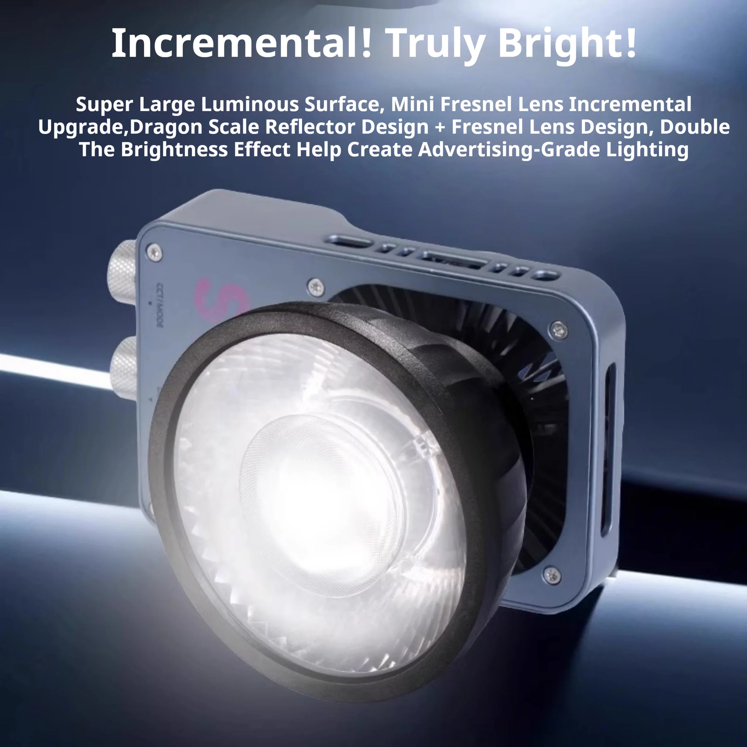 

S100R Full-color Fill Light RGB Outdoor Photography Lighting 100W High-power Camera Light Portable Portrait COB Soft Light Lamp