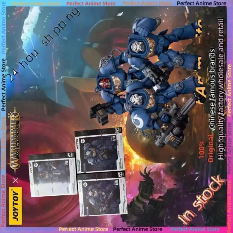 

JOYTOY Dark Source Warhammer 40K Extreme Warrior Terminator Squad Company Commander 1:18 Soldiers, Can Be Playable Doll