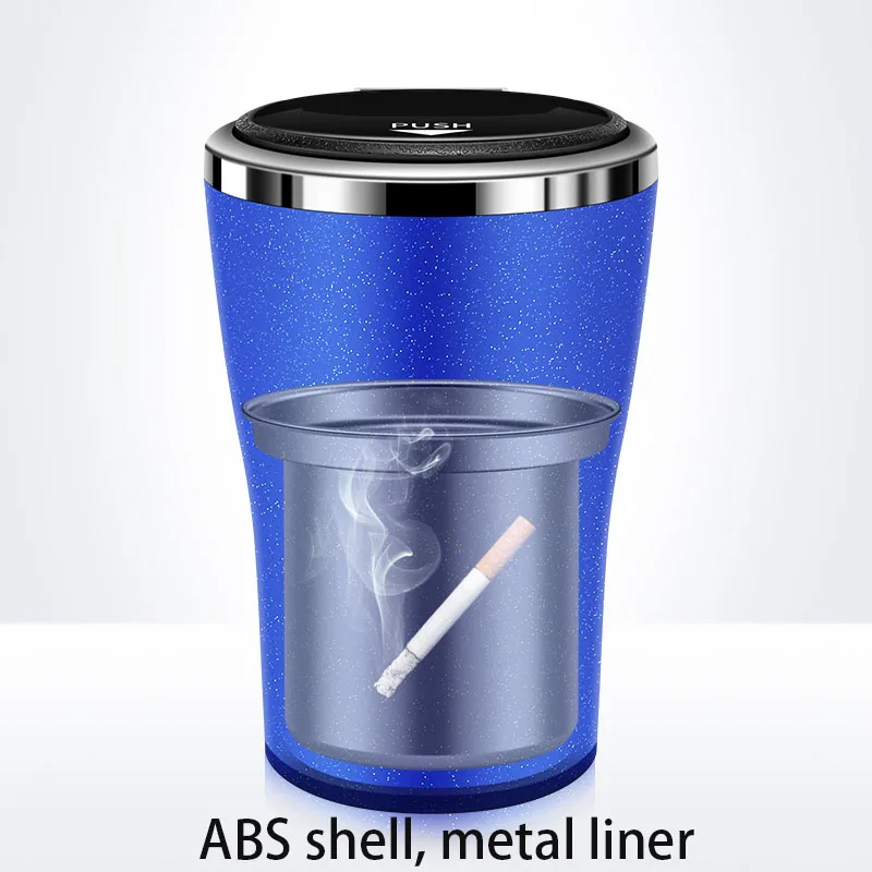 منفضة سجائر عالمية محمولة ، كوب سيارة ، دخاني ، مثبطات اللهب ، 1 LED #3