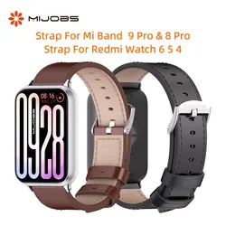 Strap For Mi Band 10 Pro Wristband For Xiaomi Smart Band 8 Pro 9 Pro Bracelet Microfiber Leather Strap for Redmi Watch 6 5 4