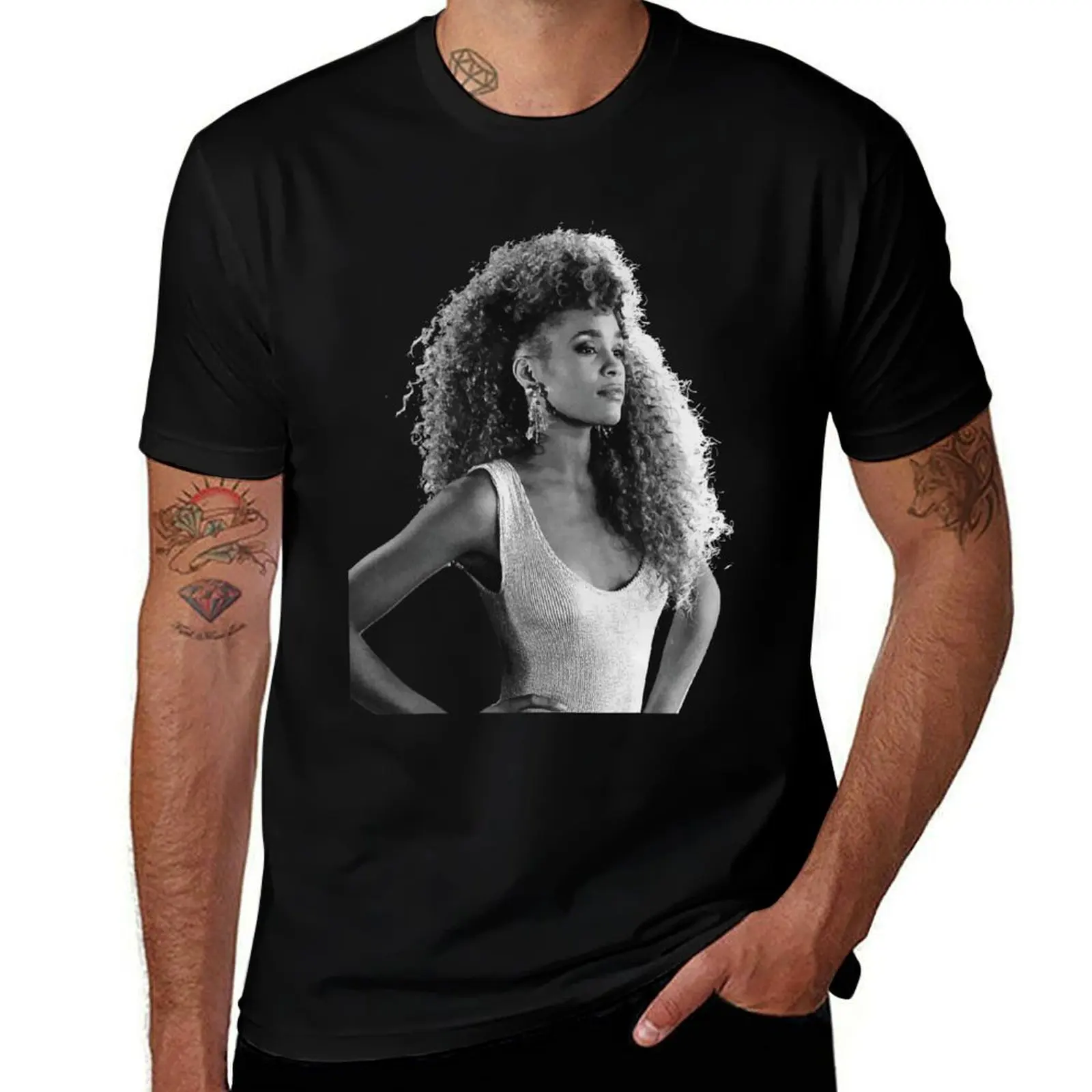 Whitney Houston T-Shirt Comfort Stretch Tee Shirt T-Shirt
