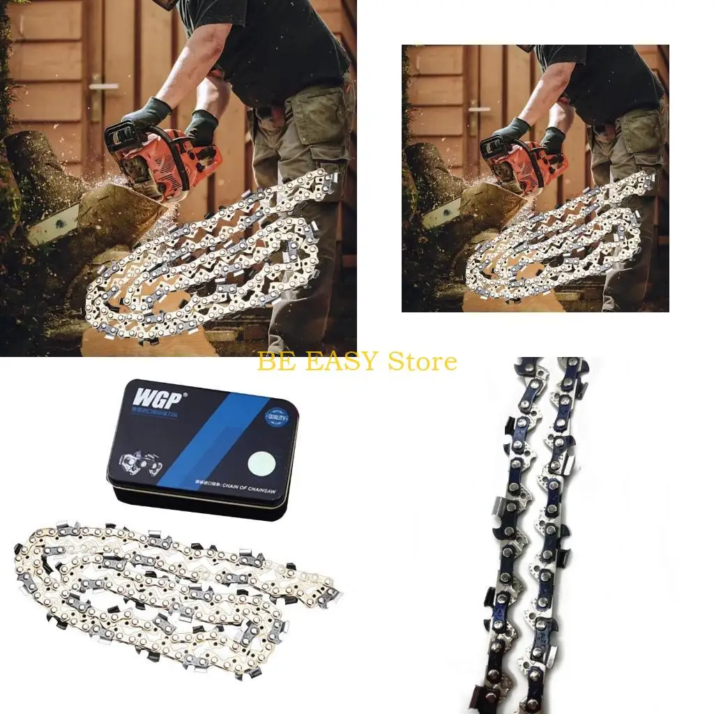 

E28F 16 Inch Metal Chainsaw Chain 59 Drives 29 Teeth Accessory Replacement Chainsaw