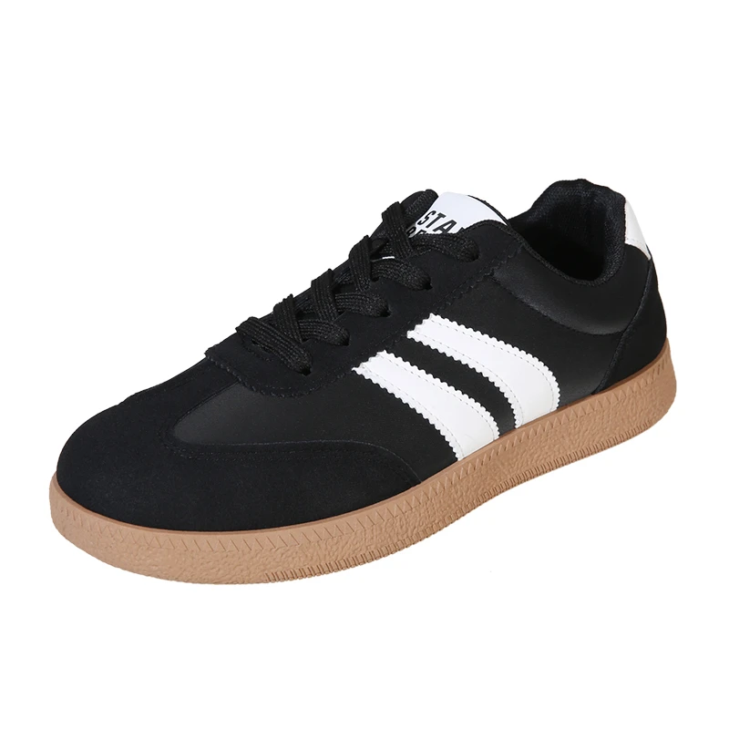 Leichte, bequeme Sneaker für Damen, modische gestreifte Schnürschuhe, lässige, atmungsaktive grüne Sneaker in großen Größen – Detail 16