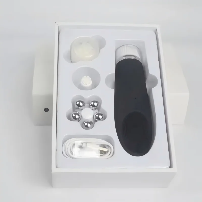 

2025 New Arrival Skin Care Device Waterproof Soft Silicone Facial Cleaning Brush Washing Massager Electric Face Cleaning Brush