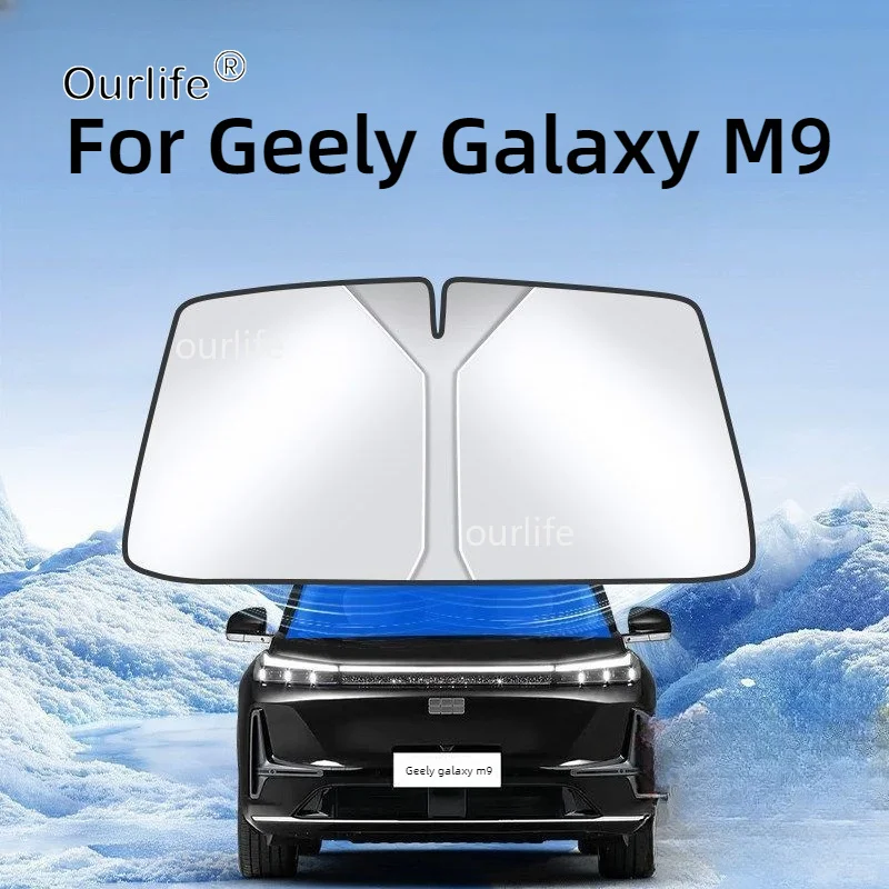 For Geely M9 Geely Galaxy M9 2026 2027 Front Window Sun Shade UV Protection Sunshade Windshield Shading Accessories