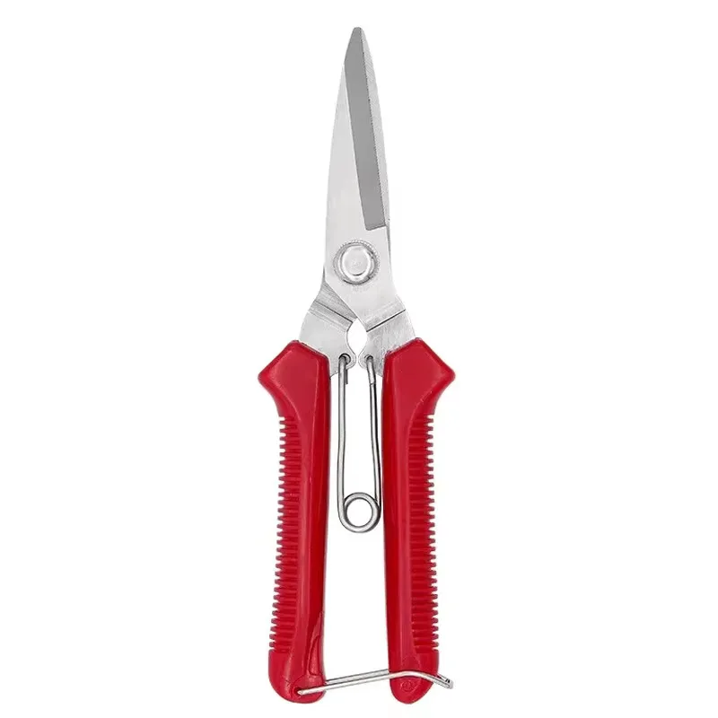 Straight Head Pruning Shears Non-slip HandleStainless Steel Outils Manuels Household Bonsai Garden Scissors Pruing Shear
