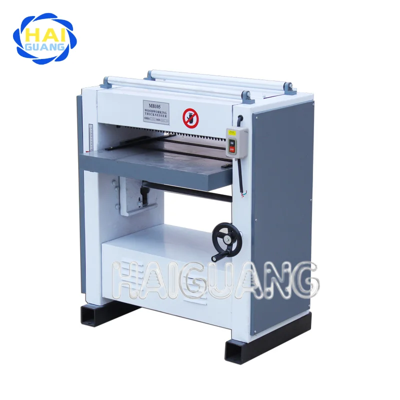 Professional Light-duty Single Side Woodworking Thickness Planer Carpentry Machine Tools with HSS Straight Cutterhead