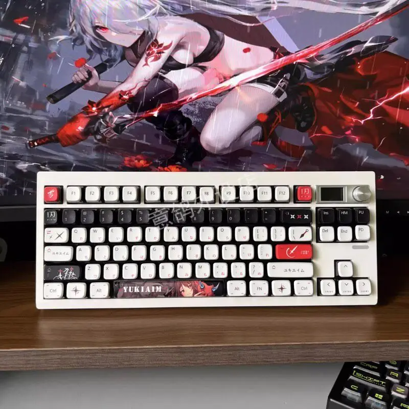 Custom Brand New  Four-Side Shine-Through PBT Keycaps, Five-Side Dye-Sublimation, High-End, for MX Switch Mechanical Keyboard
