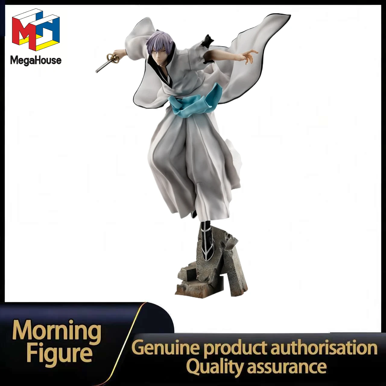 

In Stock MEGAHOUSE GEM Series Bleach Ichimaru Gin Arrancar Arc Figure Toy Model Collection