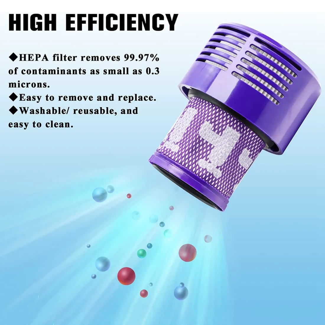 Dyson、サイクロンシリーズ、絶対v10の掃除機フィルターの交換、動物の合計洗浄、v10オリジン、3個