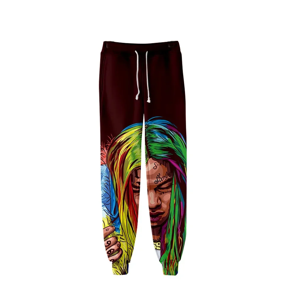 2023 popularne 6IX 9INE spodnie dresowe męskie/damskie spodnie z nadrukiem 3D spodnie joggery Hip Hop moda na co dzień długie spodnie dresowe