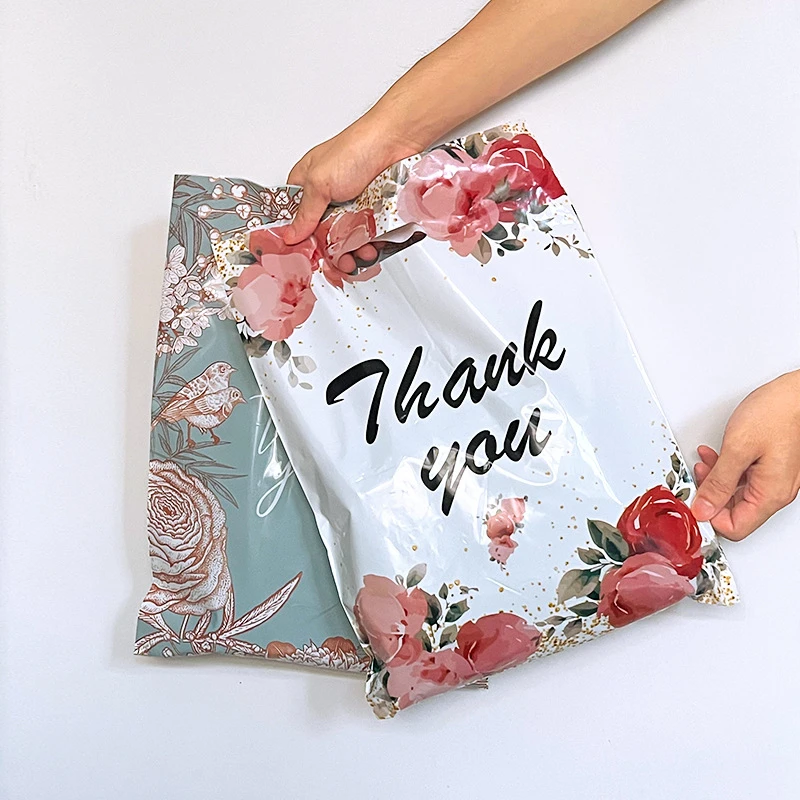 Thank You Gift Bags with Handle Birthday Wedding Store Small Business Home Jewelry Clothing Storage Packaging Bag 10pcs