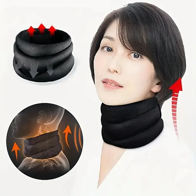 

Neck Brace, Foam-filled Cervical Support Traction Device Neck Stabilization & Pressure Relief Device Adjustable Neck Stabilizer