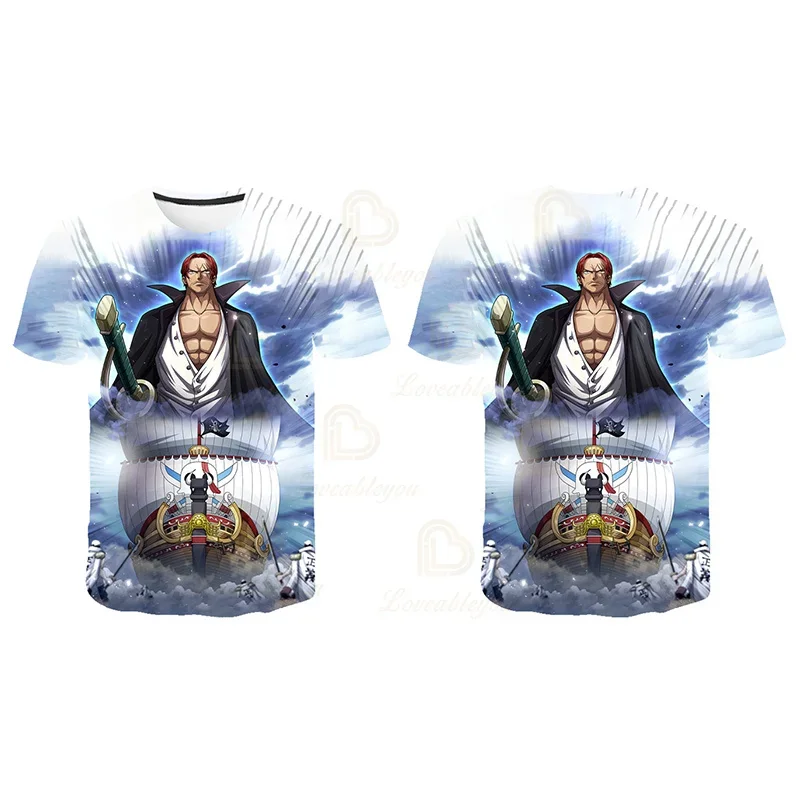 Zoro One Piece Verão T Shirt T-shirt Mulheres Homens Roupas Tees Tops Crianças Luffy 3D Cosplay Costume Meninos Meninas Tops