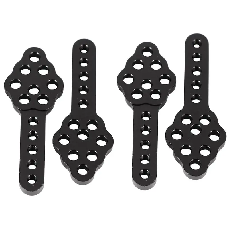 ABXE-40Pcs CNC Metal Shock Absorber Mount Adjust Height Angle Stand For RC Crawler Car Axial SCX10 90046 D90 D110,Black