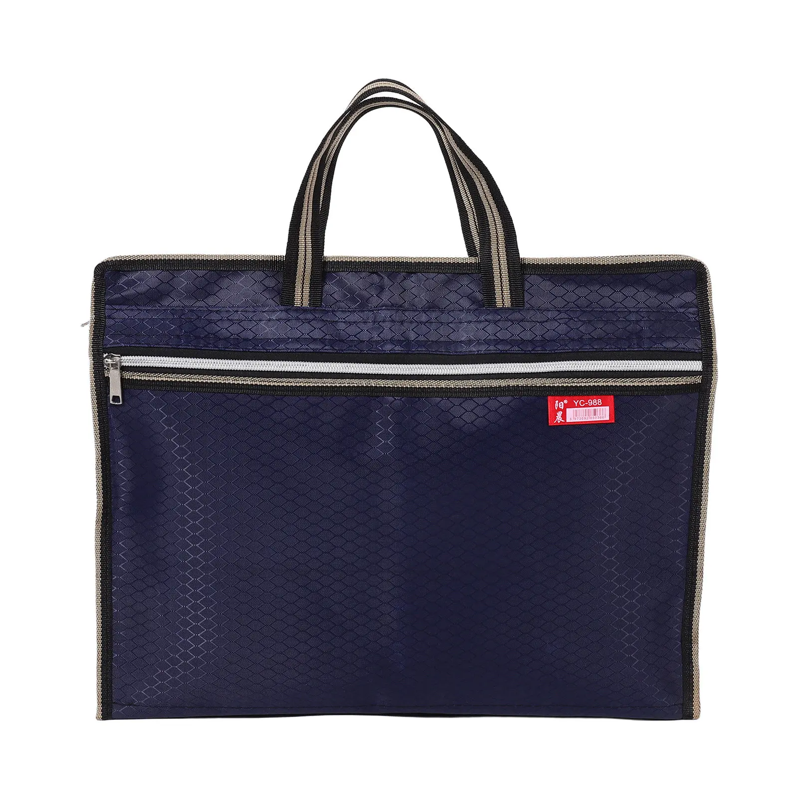 

Waterproof Oxford Document Bag Large Capacity Portable File Tote Bag Dual Layer Design for Laptop Books Office Meeting Travel