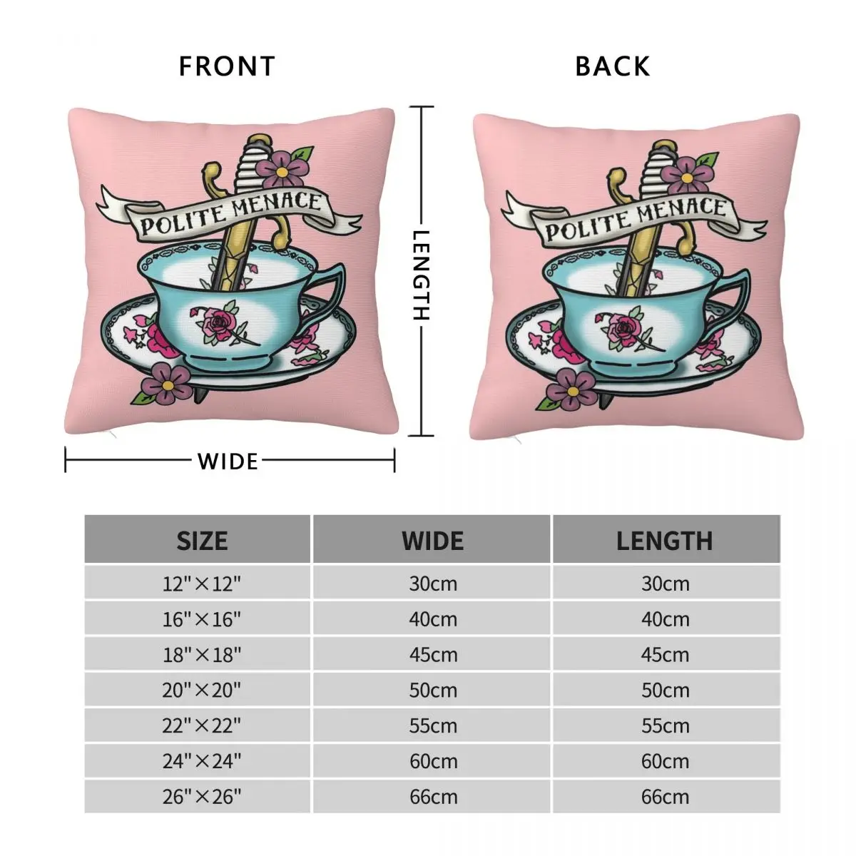 Gay Pirates Polite Menace Square Pillowcase Polyester Linen Velvet Creative Zip Decorative Pillow Case Car Cushion Cover