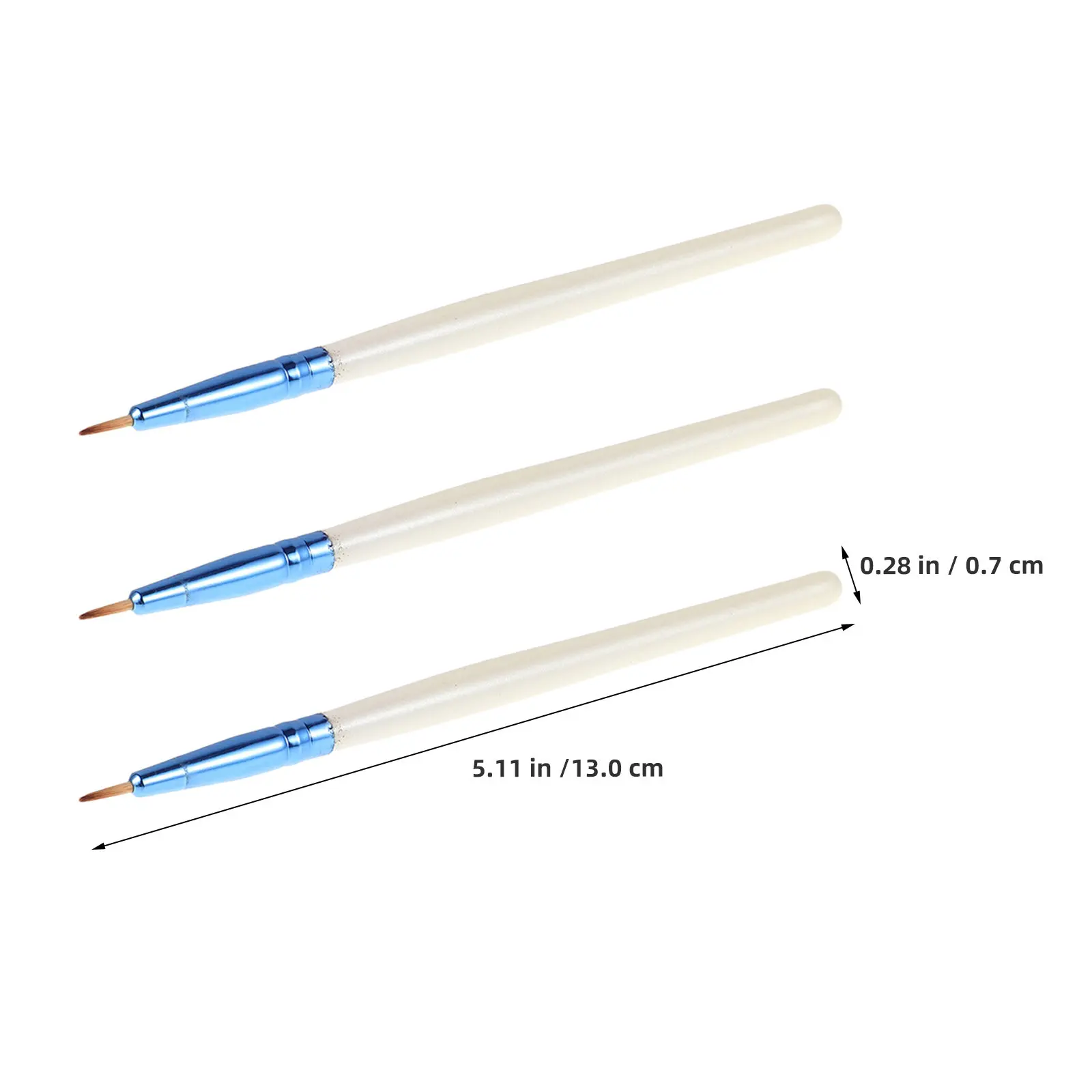 3Pcs Ultrafine Eyeliner Brush Set Fine Point Eye Makeup Brush for Concealer Eyeliner Eyeshadow Precision Application