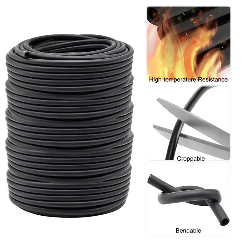 خرطوم وقود مطاطي من النتريل 3 مم إلى 19 مم ID 3/1 متر طول خرطوم البنزين/المكربن (مقاوم للزيت الأسود)